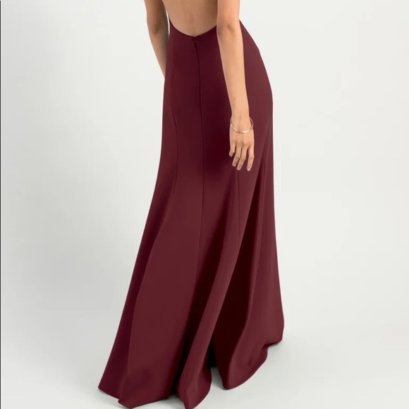 Jenny Yoo Petra Bridesmaid Dress in Hibiscus - Picture 2 of 4